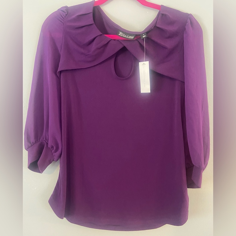 7th Ave purple blouse